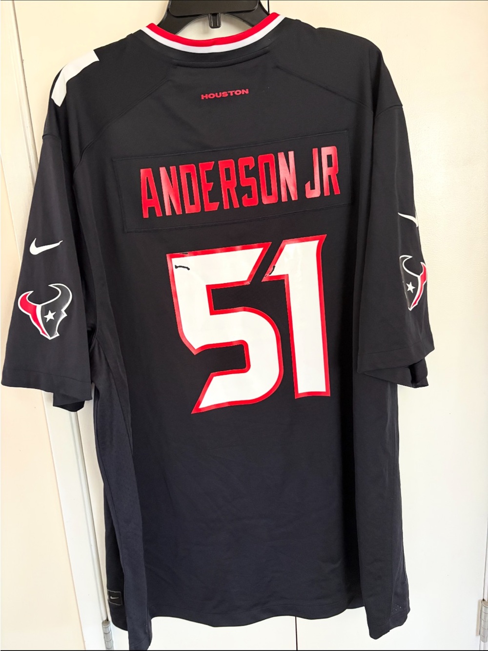 Nike NFL Houston Texans Anderson Jr #51 Black, Red & White Jersey 3x - Picture 2 of 7